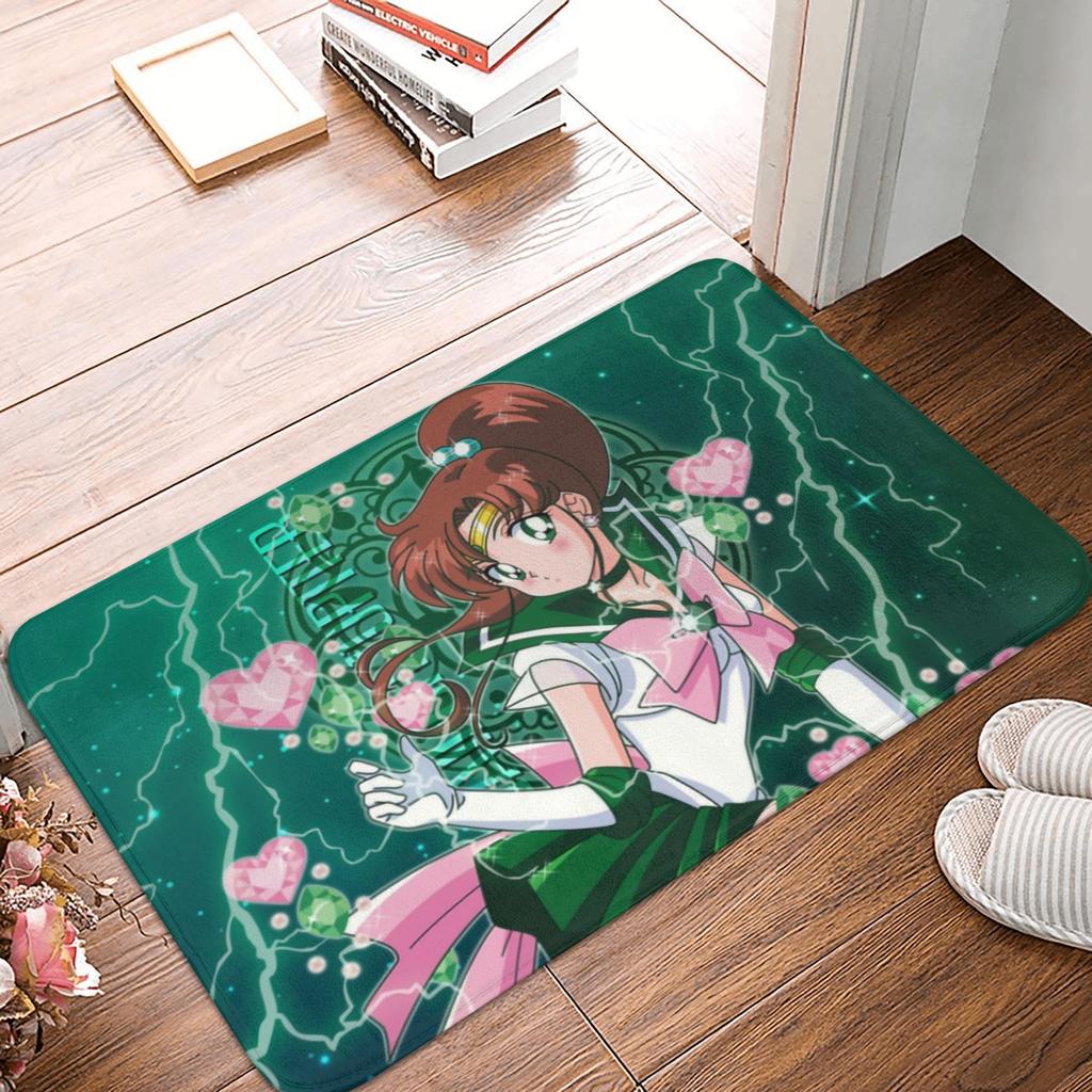 Anime Sailors Moons Luna Cat Doormat Non-Slip Entrance Bath Kitchen Floor Door Mat  Bedroom Balcony Carpet Rug