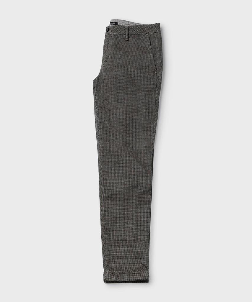 PANICALE Capri Fit Micro Pattern Cotton Pants [Brown]