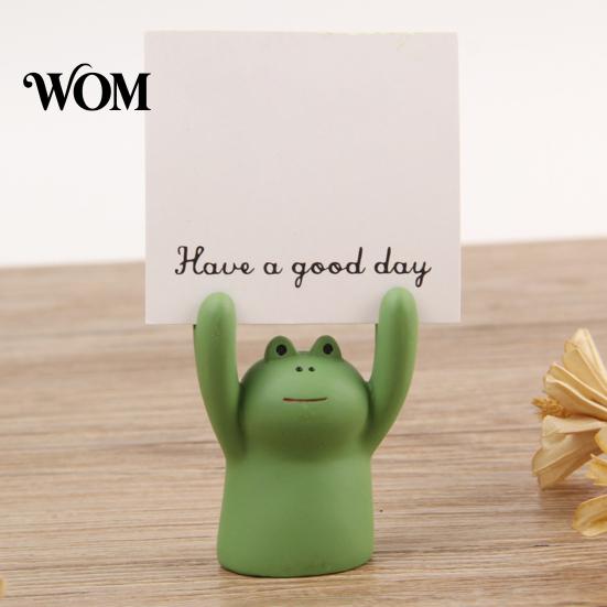 Card Display Holder Memo Holder, Resin Cartoon Animal Paper Photo Clip Stand, Business Notes Messages for Office Desk Organizer