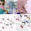 Muslim Women Scarf Clip Pin Hijab Stainless Steel Hairpin Muslim Fashion Yarn Scarf Clip Pin  Muslim Fixed Pins