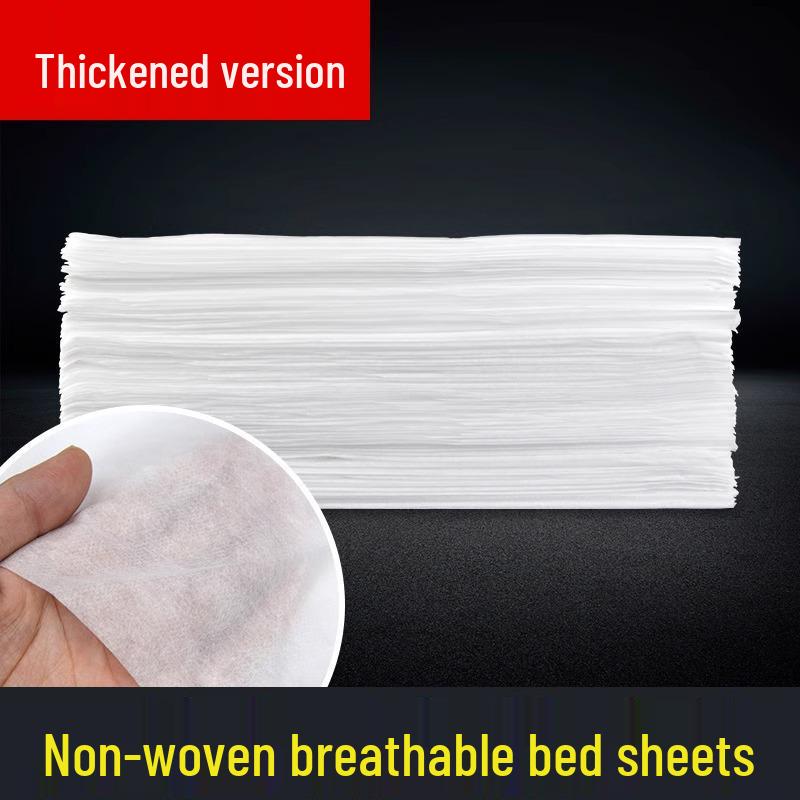 Thickened Non-Woven Disposable Bed Sheets - Breathable, Waterproof & Oil-Proof for Beauty Salons & Massage Tables