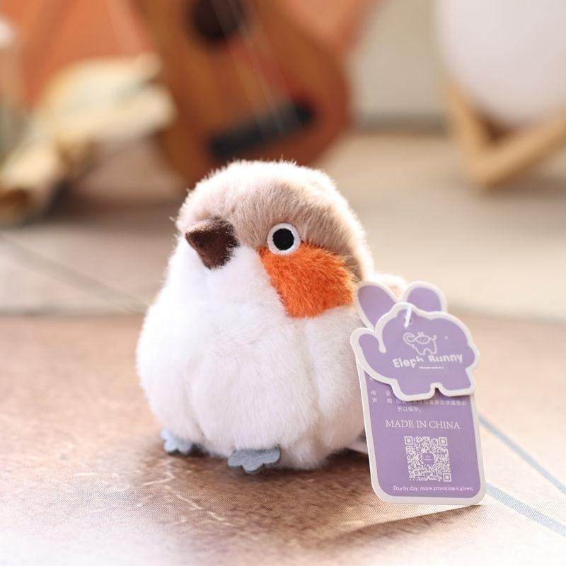Mignon Réaliste Kiwi Perroquet Mésange Peluche Poupée Pendentif Porte-clés Accroche Sac Ornement Cadeaux
