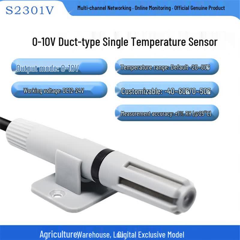 Xijiuyao Wall-Mounted RS485 Duct Temperature & Humidity Transmitter