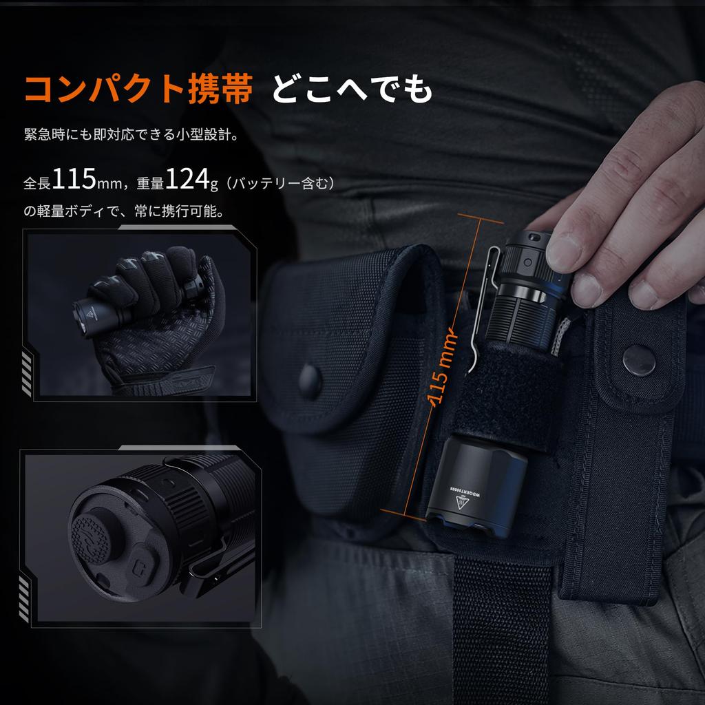 Fenix Rechargeable LED 3000 475M Long Portable IP68 Hours of Battery Disaster High Super Tactical Light for Outdoor 1100mAh Battery TK05R-R