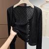 Women's Wool Blend Knitted Cardigan