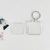 Clear Multi Shape Photo Keychain 5-25PCS DIY Picture Frame Keyring Portable Transparent Holder For Kpop Photocard Bag Gift Decor