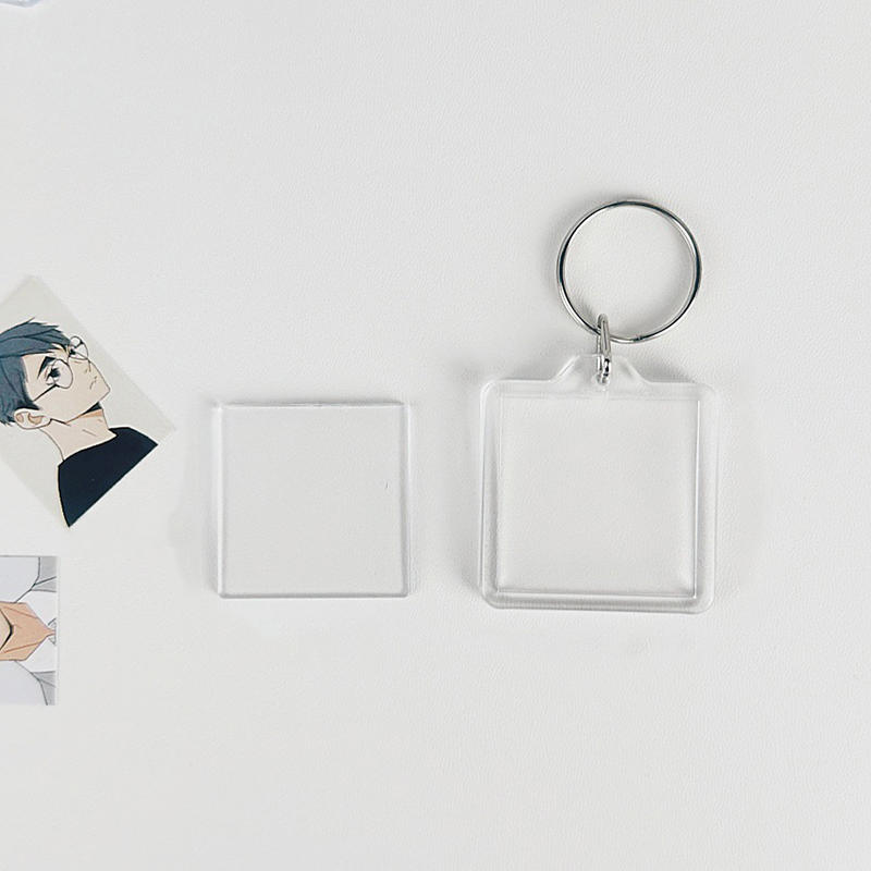 Clear Multi Shape Photo Keychain 5-25PCS DIY Picture Frame Keyring Portable Transparent Holder For Kpop Photocard Bag Gift Decor