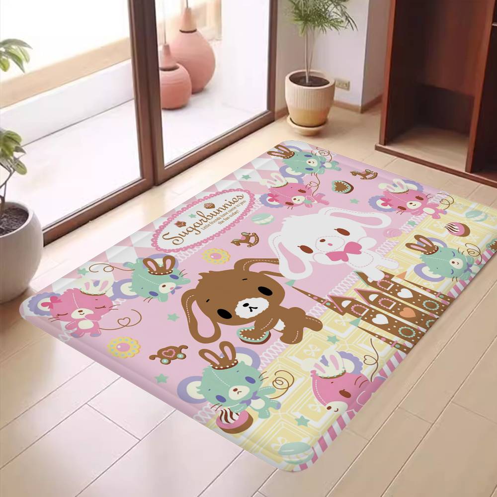 Japanese S-Sugarbunnies Room Mats Cheaper Anti-slip Modern Living Room Balcony Printed Welcome Rug