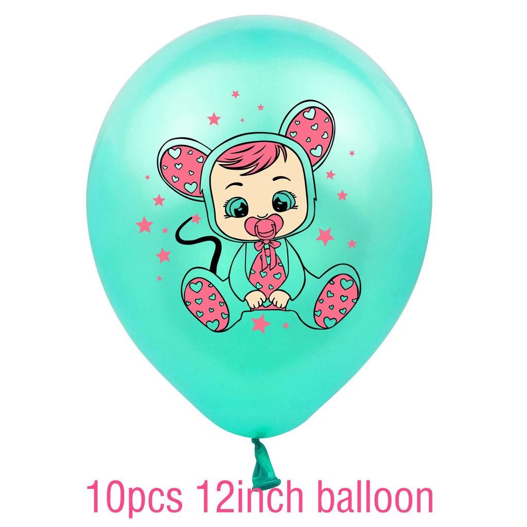 Theme Birthday Party Banner Cake Topper Balloon Gift Baby