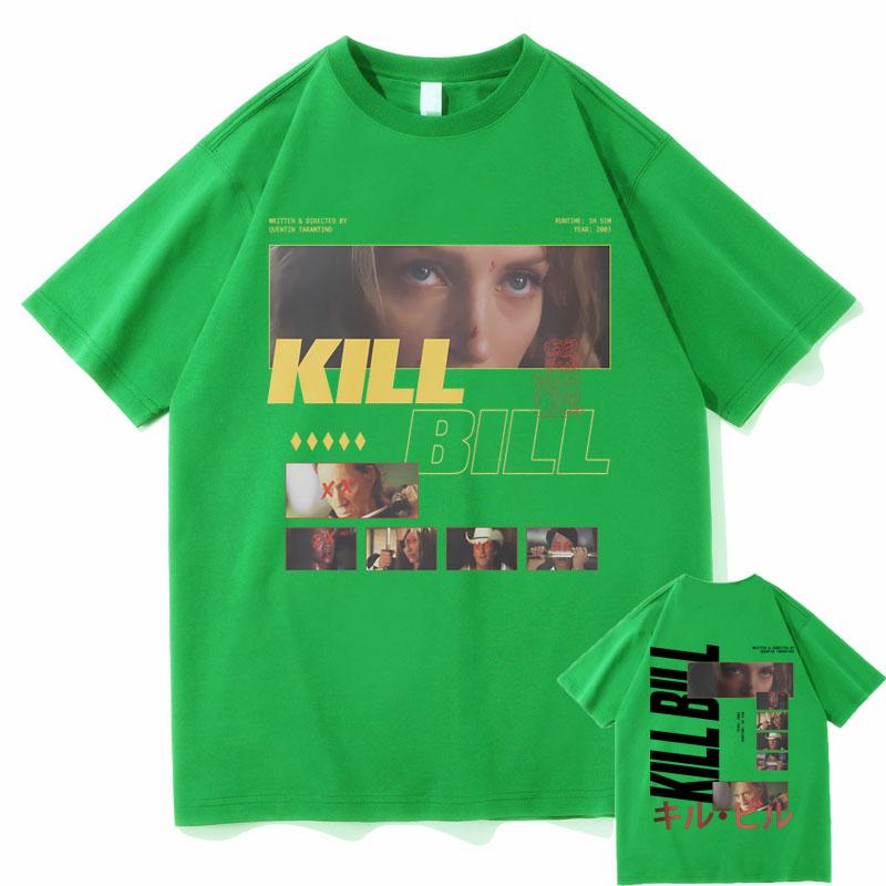 

Classic Vintage Action Movie Kill Bill Double Sided Print Tshirt Quentin Tarantino T Shirts Men Women Casual Oversized Tshirt 4XL