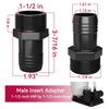 Poolschlauchadapter für Hayward SPX1091Z2, 1,5 Zoll ABS-Verbinder, Lecksicherer Ersatzteil für einfache Pumpeninstallation