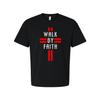 Christian Walk By Faith Unisex Grafik-T-Shirt mit rotem Symbol-Artwork für Dai