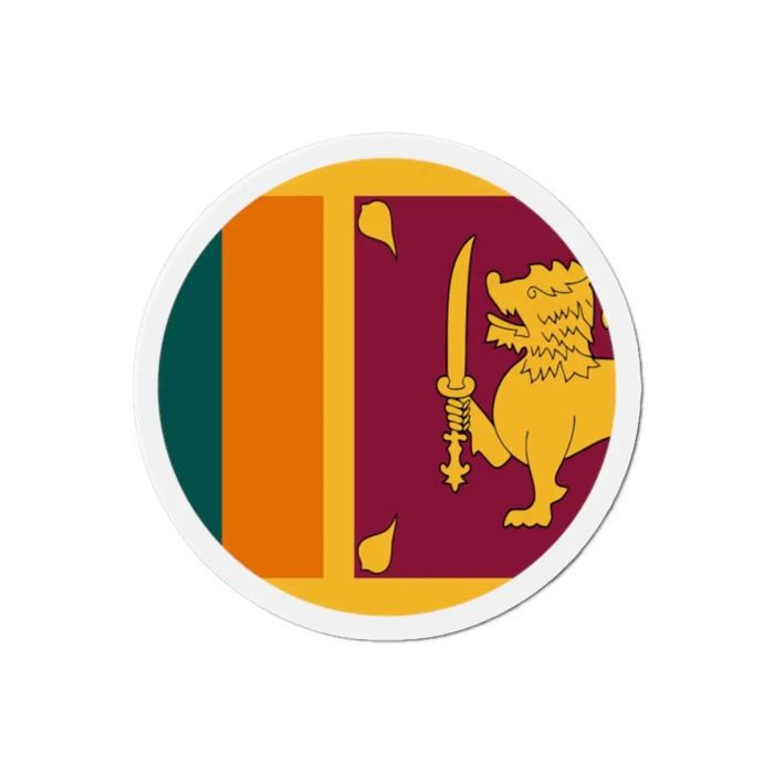Aimant Rond - Sri Lanka - 7 Cm - 50 Pièces - Multicolore - Mixte