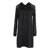 Elegant Short Lace Hollow Out Women Dress V Hooded Long Sleeve Casual Spring Autumn