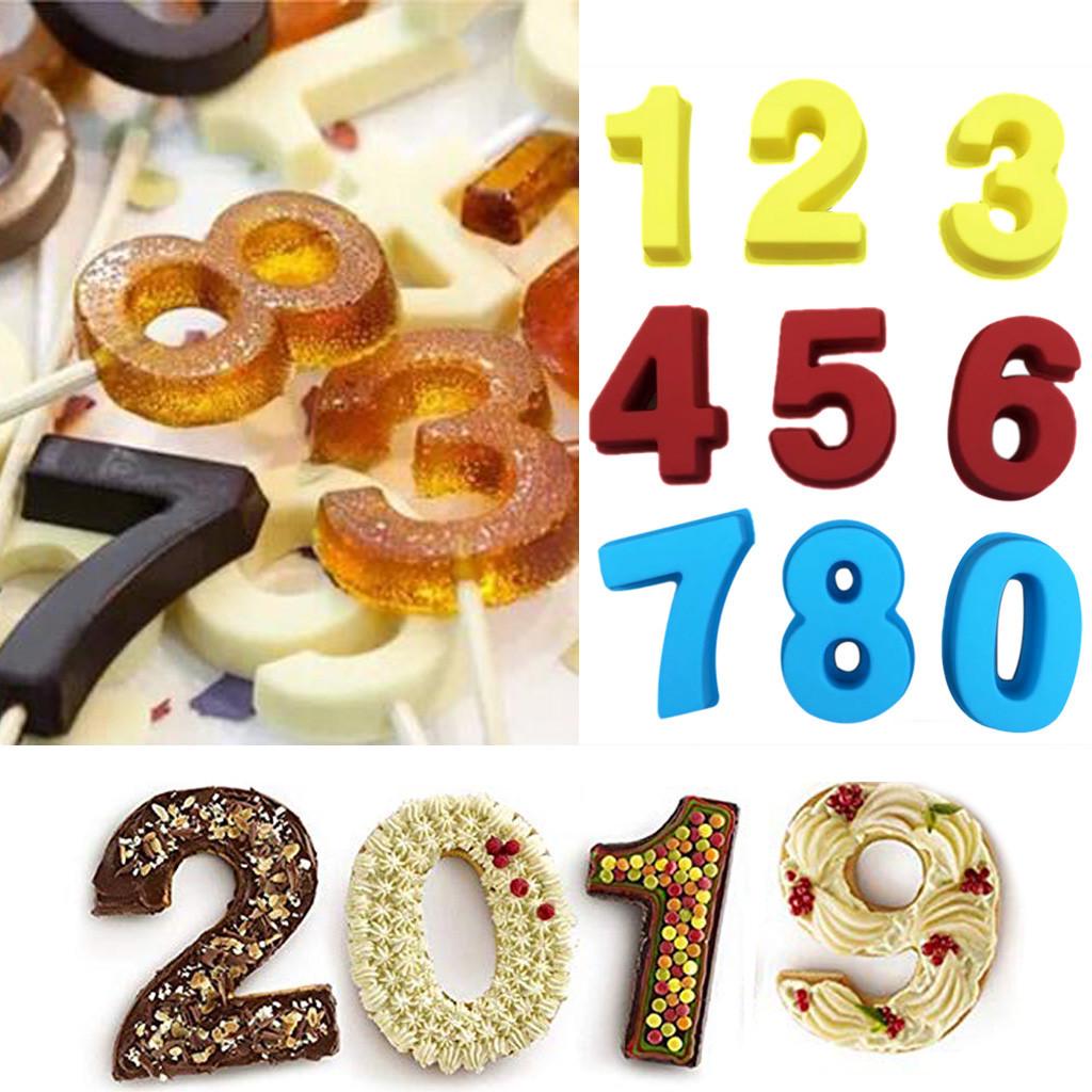 Silicone Baking Number Cake Mold Baking Molds for Wedding Birthday
