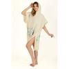 Damen-Poncho mit Kapuze, Baumwoll-Musselin-Stoff, Strandkleidung oder Freizeitkleidung/Vertuschungen, Mehrzweck-Poncho