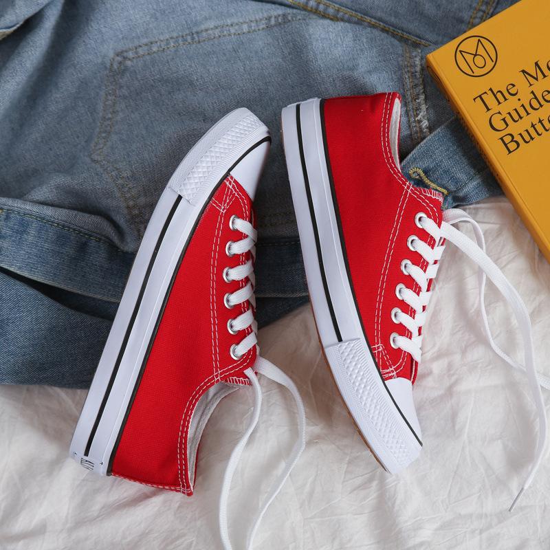 Spring New Low-top Canvas Shoes Men's Trend Men's and Women's Couples Board Shoes Student Shoes Lightweight Breathable Work Shoes