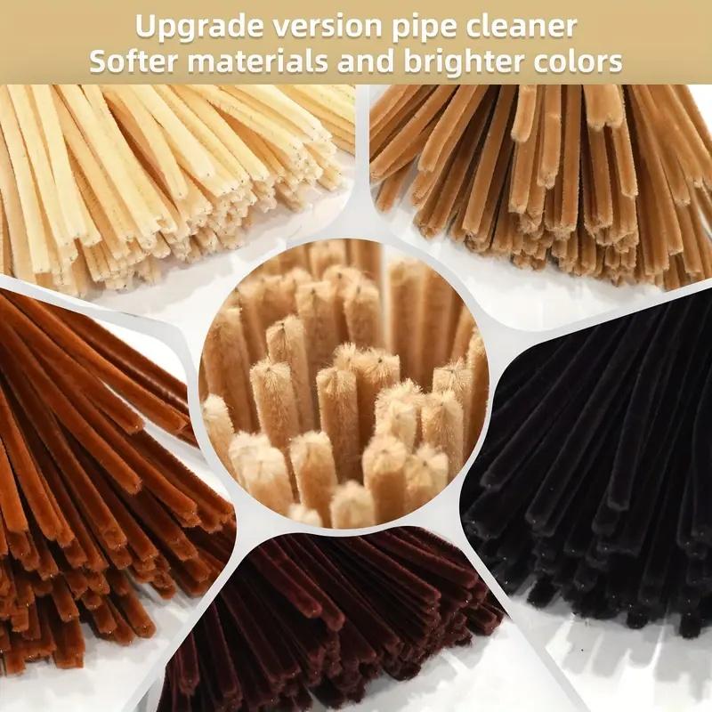 250/500pcs Pipe Cleaners, Pipe Cleaners for Crafts, Craft Supplies Multicolor Chenille Stems for Art&Craft Christmas DIY Project
