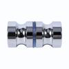 Aluminum Alloy 1.1  Dia Single Glass Door Knob Bathroom Shower Cabinet Handle with Screw