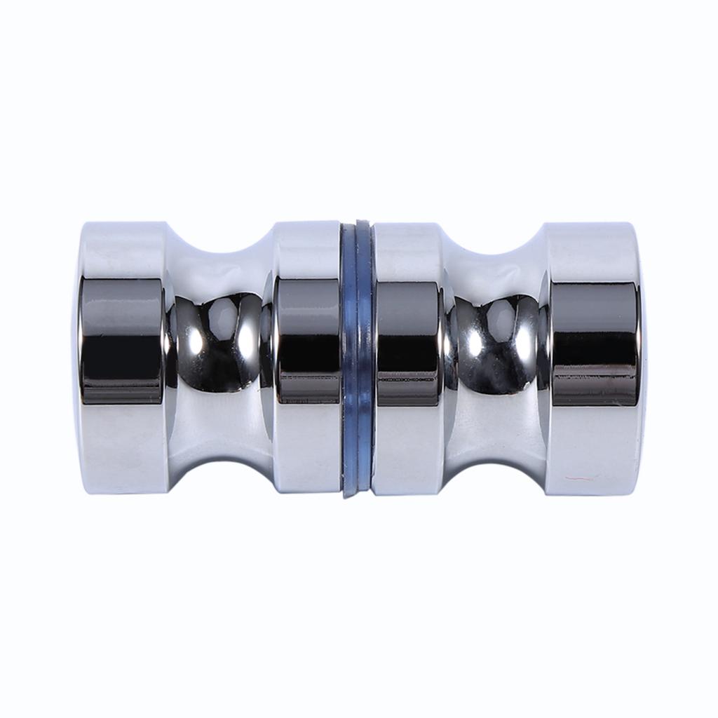 Aluminum Alloy 1.1  Dia Single Glass Door Knob Bathroom Shower Cabinet Handle with Screw