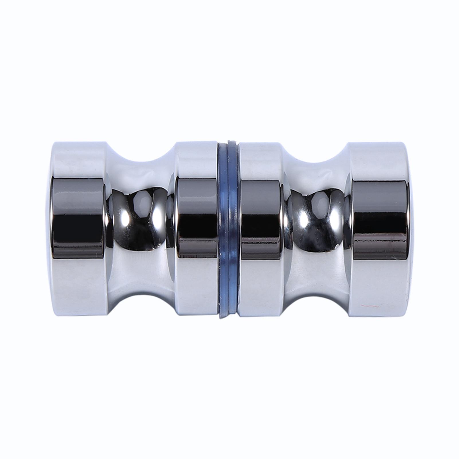 

Aluminum Alloy 1.1 Dia Single Glass Door Knob Bathroom Shower Cabinet Handle with Screw белый