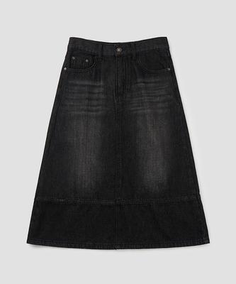 Apoem Denim Midi Skirt