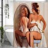 Sexy Women's Shower Curtain, Bathroom Decorative Shower Curtain, Waterproof Shower Curtain with Hooks