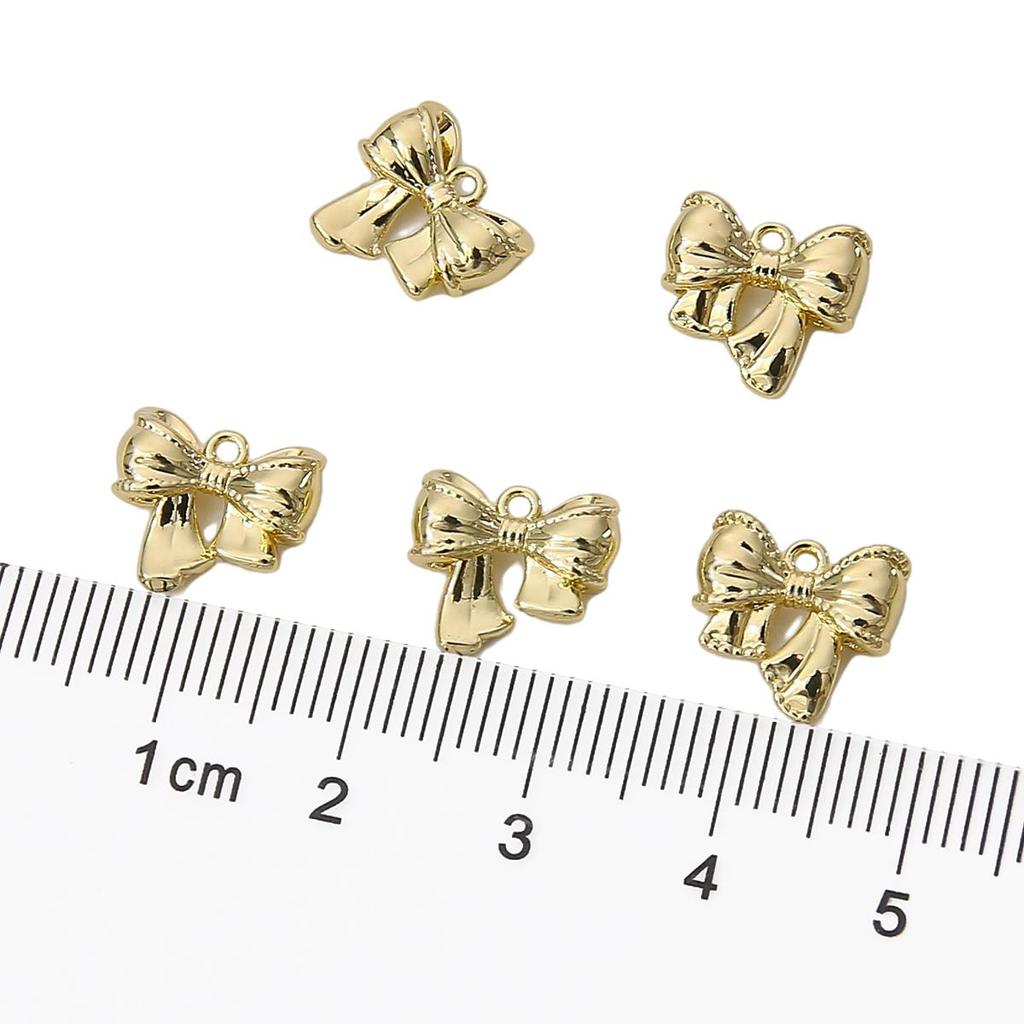 Copper Bow Pendant for DIY Jewelry Making Craft 1 Pc