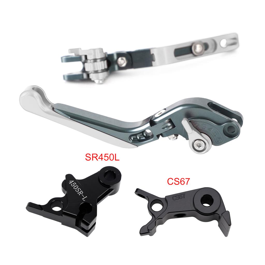 Verstellbarer Kupplungsbremshebel passend für VOGE DS900X 900DSX 2024-2026 Silber
