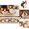 Niedliches Corgi Plüschtier Entzückende Stofftierpuppe für Kinder Weiches Teddybär Spielzeug Geburtstagsgeschenk für Mädchen 23cm Höhe