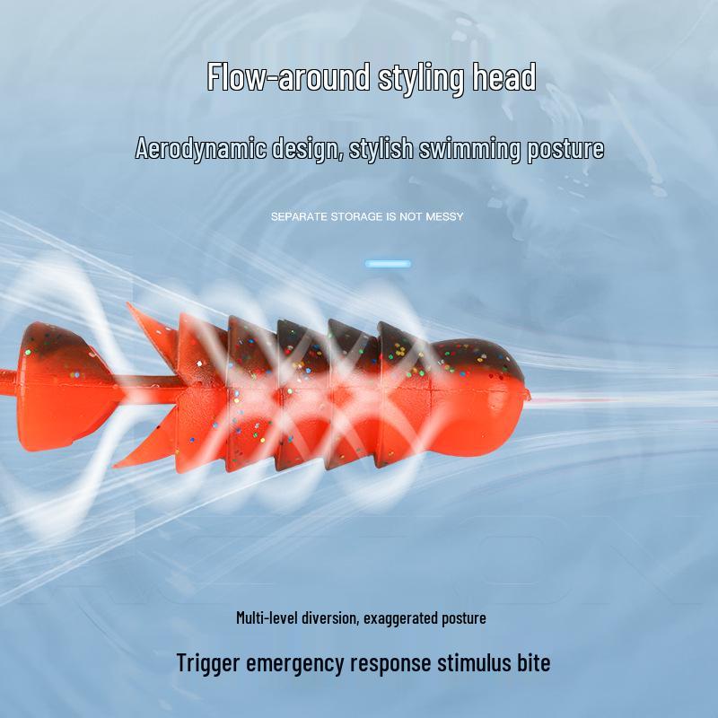 Big Wave Lockenschwanz Weichköder für Barsch und Mandarinfisch