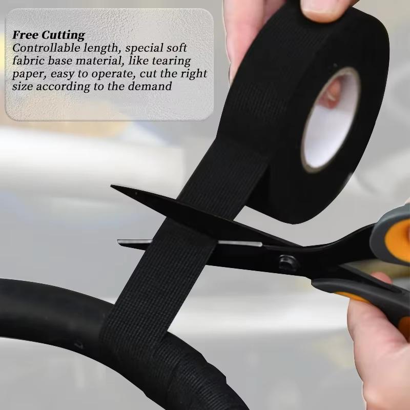 1-10PC Electrical Insulating Tape Heat Resistant Harness Tape 9/15/50MM Car Cable Harness Wiring Loom Protection Waterproof Tape