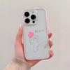 Cute Cat Flower Clear Phone Case For iPhone 11 12 13 14 15 16 17 Pro Max 17 Air Plus 2 In 1 Candy Color Silicone Soft Cover