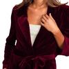 Women's Fashion  And Winter Cardigan Jacket Gold Velvet Long Windbreaker