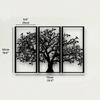 3-Piece Tree of Life Metal Wall Art, Zen Boho Decor for Living Room & Yoga Studio