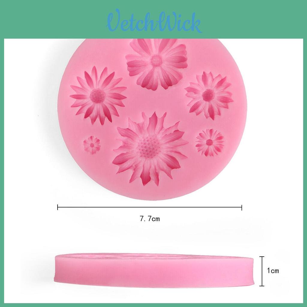 Elegant 3d Flower Silicone Mold For Fondant Cake Decorating And Sugarcraft Diy