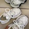 Lightweight sports running shoes for women spring new mesh campus style Forrest Gump daddy all-match casual trendy shoes