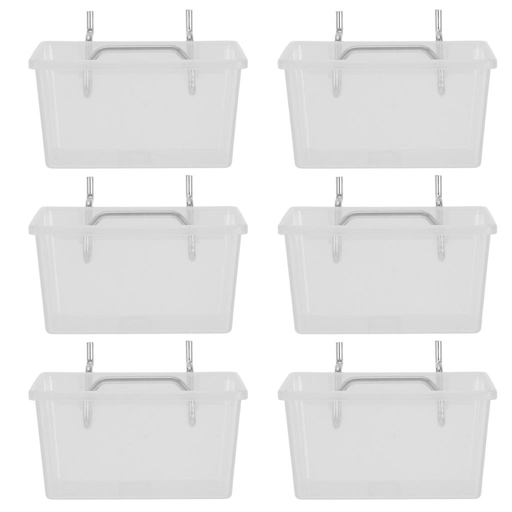 6Pcs Pegboard Bins Set Heavy Duty Clear Storage Containers Tool Organizer Garage Workbench Parts Holder Kit Pegboard Baskets