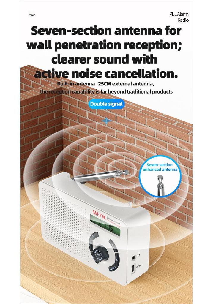 High-Quality All-Band Portable Radio for Home and Elderly (2025 Model)