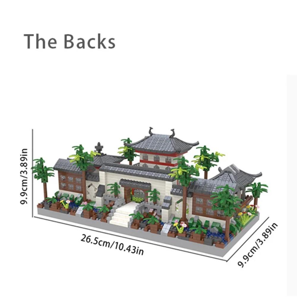 China Building Blocks Suzhou Garden Building Scene Micro Particle Assembly Toy High Difficulty CHILDREN'S Toy Decorations
