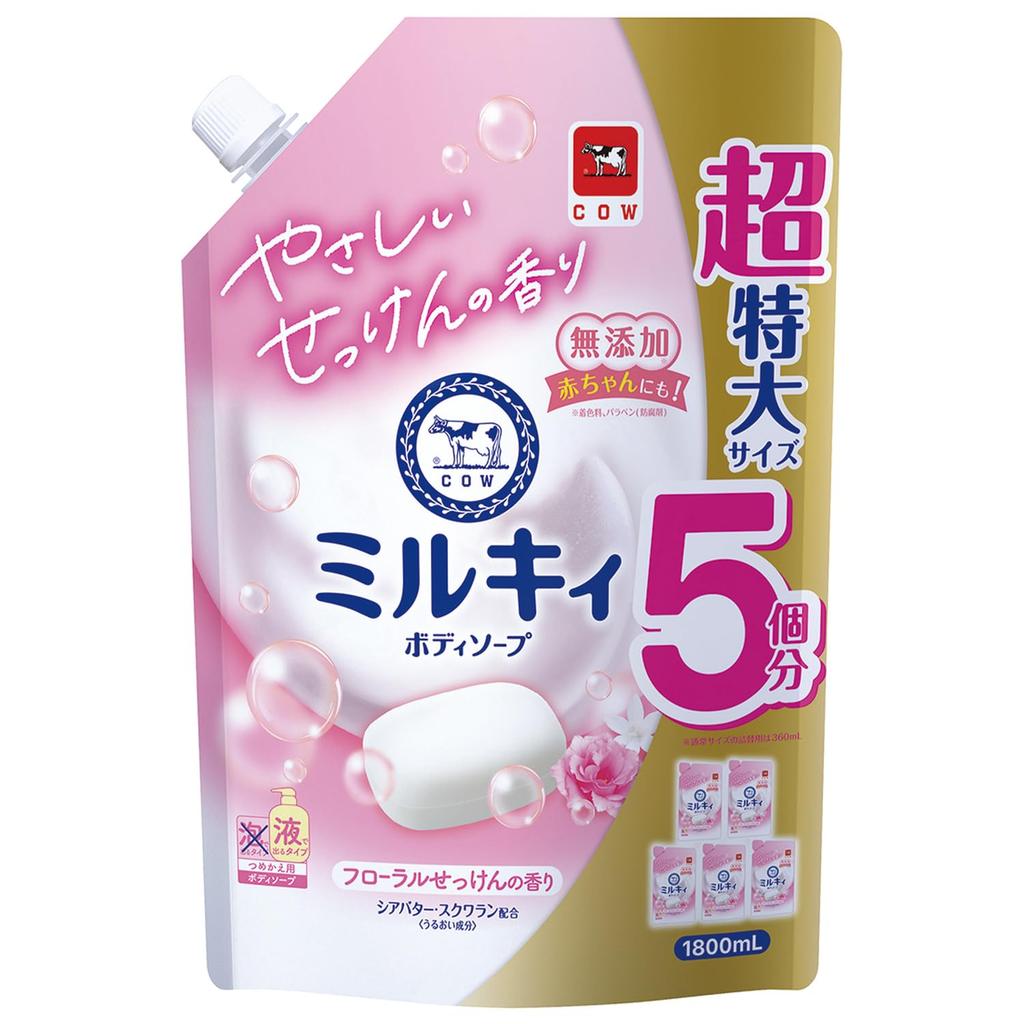 Milky Body Soap Floral Soap Refill 1800ml