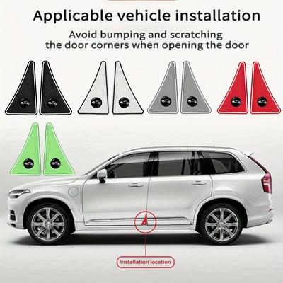 [2pcs PVC Edge Guards] 2pcs PVC Car Door Edge Guards | Anti-Scratch & Collision Protection Stickers for Enhanced Vehicle Safety, Car Door Protector