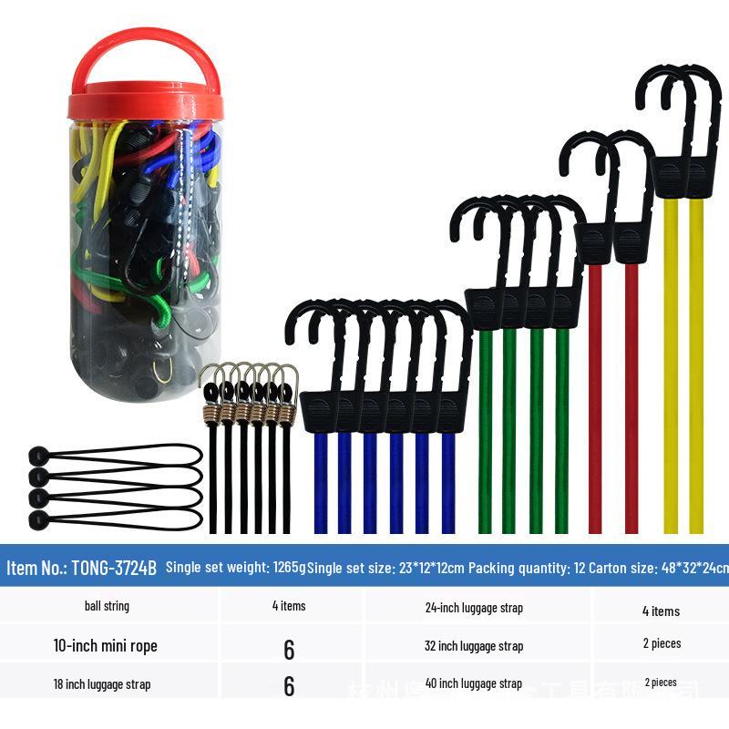 Electric Bike Bungee Tie-Down Strap: Multi-use Rubber Cord for Bicycle Luggage and Rack Securement