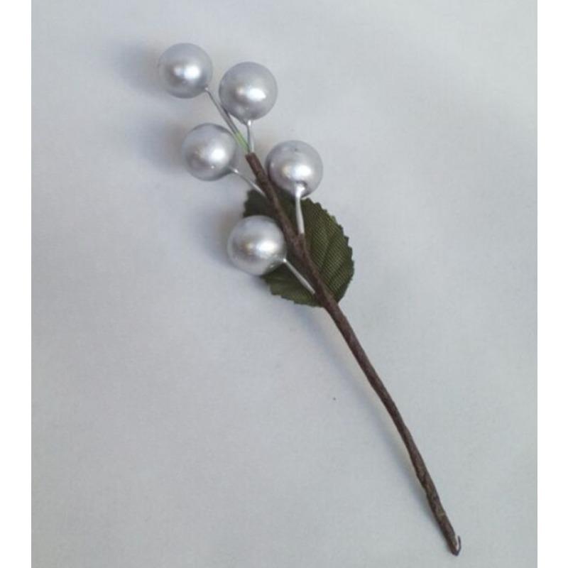 6 Pcs Imitatie Berry DIY Hoed Slingers Rood Fruit Kerst Decoratie Rood Fruit Handgerolde Tak Kerst Accessoires Artificial Decor