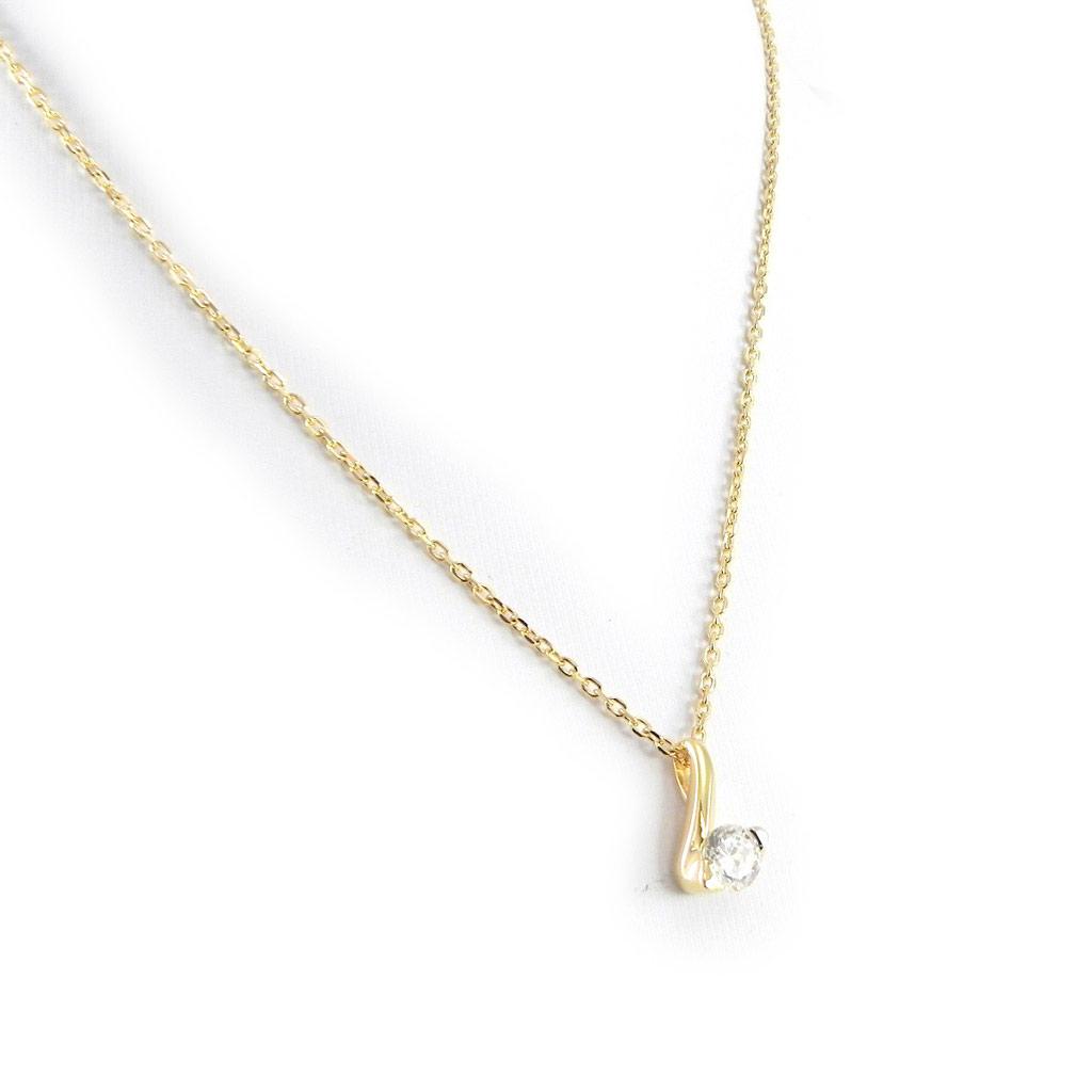 Altesse [H3361] - Gold Plated Necklace 'Câlin' 2 Tones White