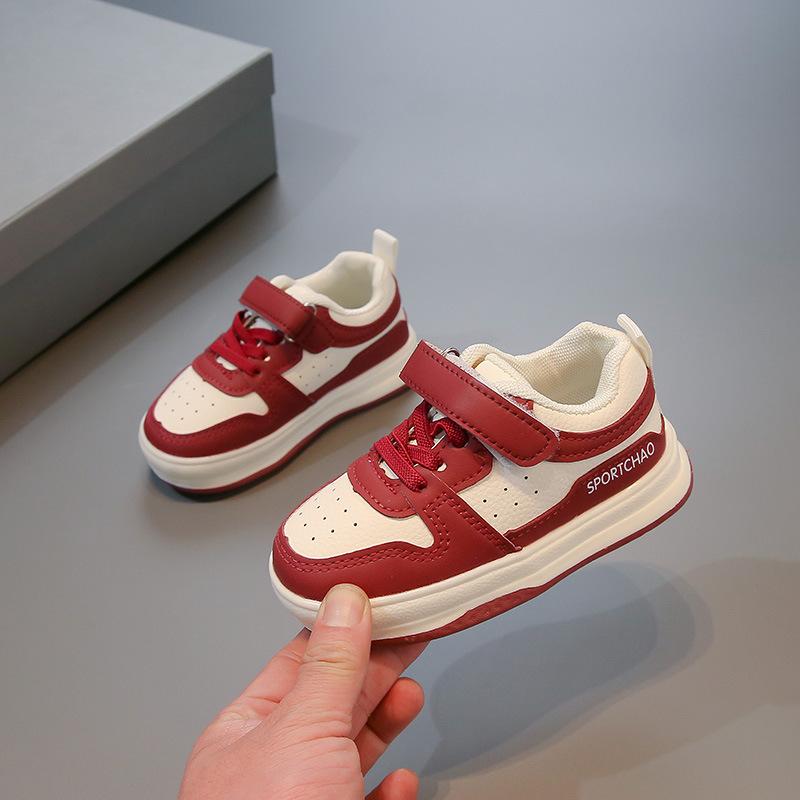 Korean-style Girls' Sneakers, Children's White Shoes, Spring Boys' Kindergarten Walking Shoes, Non-slip Functional Shoes