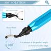 Deburring Tool Set with 11pcs High Speed Steel Swivel Blades Burr Removal Tool for Metal Resin PVC Pipes Copper Plastic Aluminum