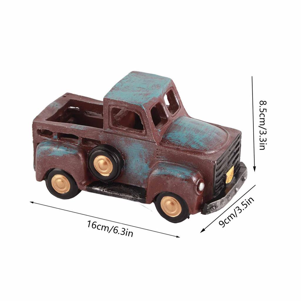 Farmářský náklaďák květinové aranžmá jaro a léto venkovská stolní dekorace pryskyřičné řemeslné výrobky farmářský náklaďák květina