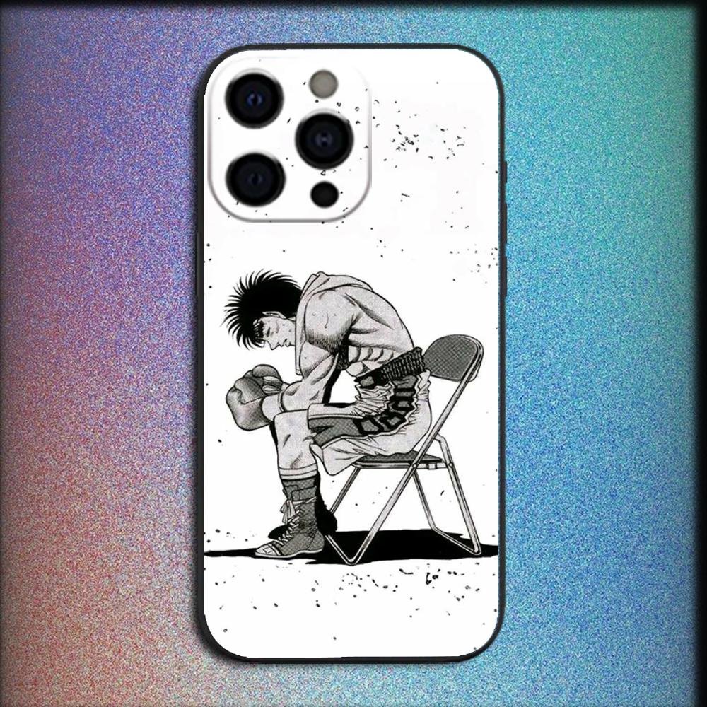 

Boxing H-Hajime no Ippo Phone Case For iPhone 16,15,14,13,12,11,Pro,X,XS,Max,XR,Plus,Mini Soft Black Cover iPhone13PRO