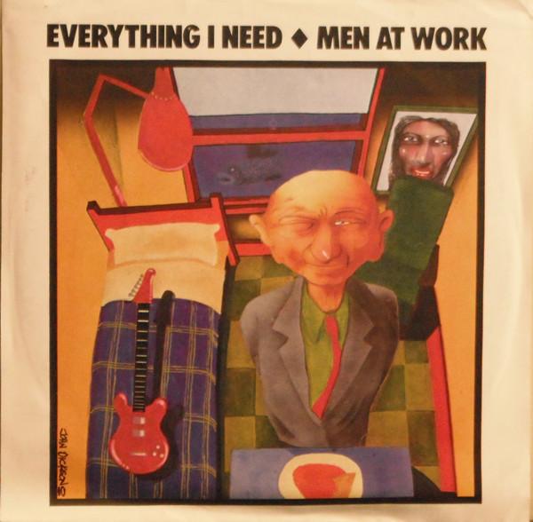 

7inch Record MEN AT WORK - Everything I Need 3804929 Columbia 1985 Canada Rock Used